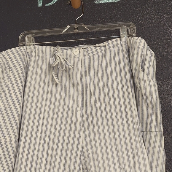 RELAXED CHAMBRAY PANTS - Picture 2 of 4